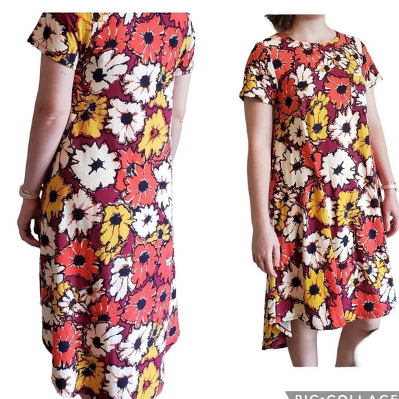 LuLaRoe Dresses 43lularoedaisy Printed Circle Dress Multicolor